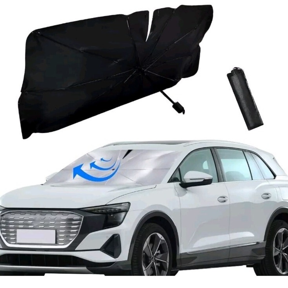 ZKFAR 1 PC Windshield Sun Shade for Car, Foldable Reflective Sunshade for Car...